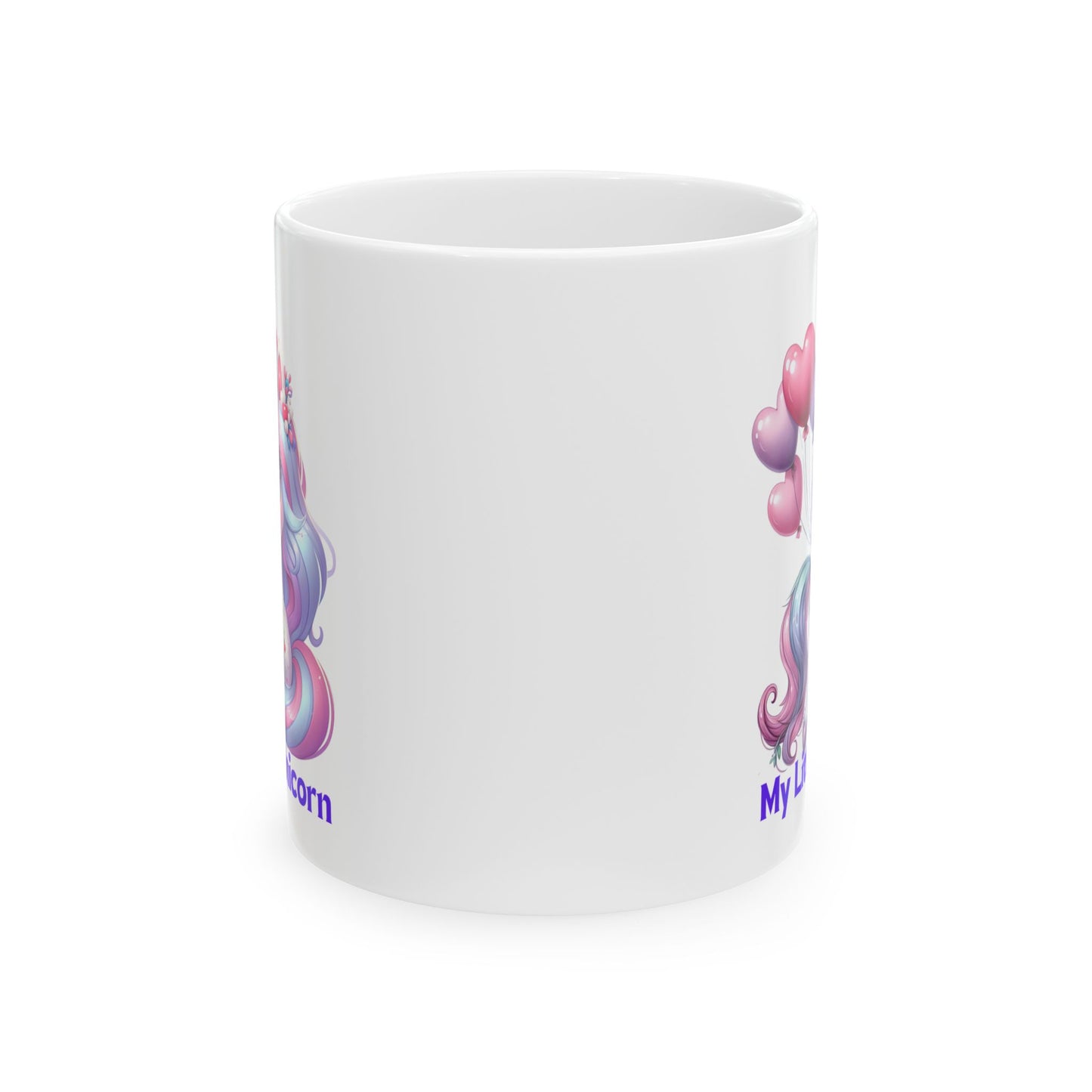 My Little Unicorn Horse Mug 11-15 Ounces White