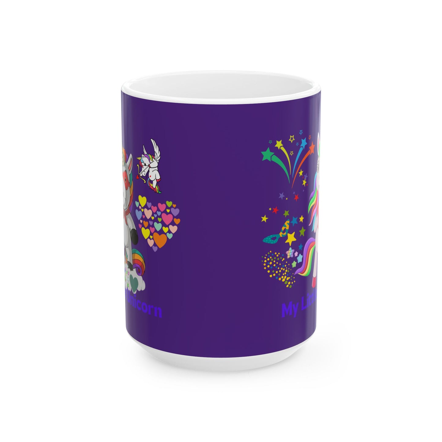 My Little Unicorn Couple Mug 11-15 Ounces Purple
