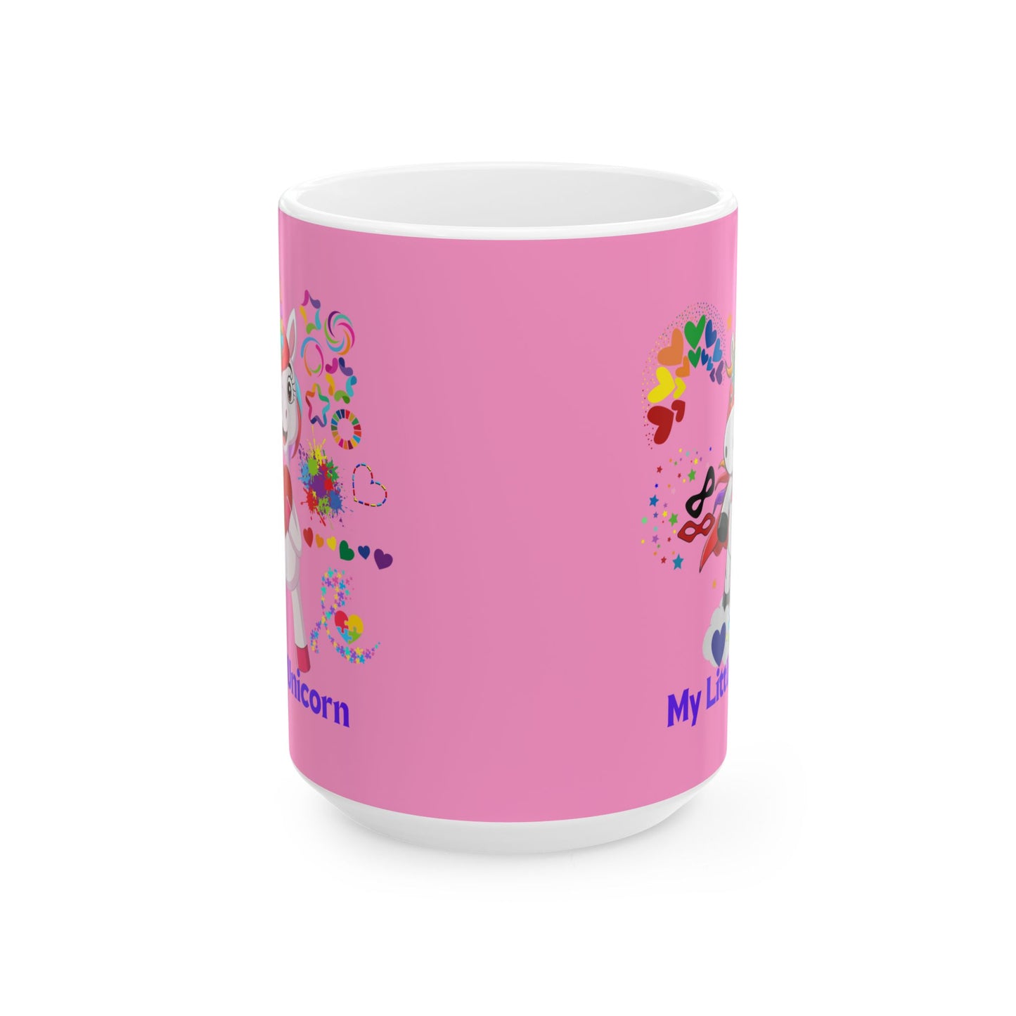 My Little Unicorn Couple Mug 11-15 Ounces Pink