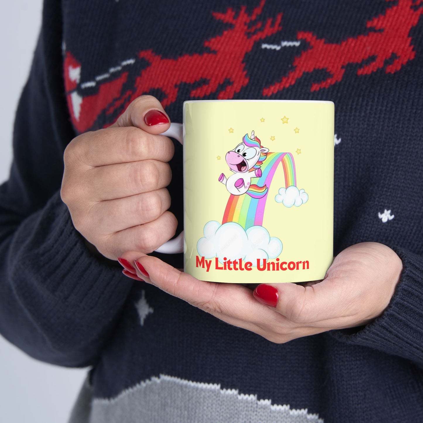 My Little Gold Star Unicorn Mug 11-15 Onces Yellow