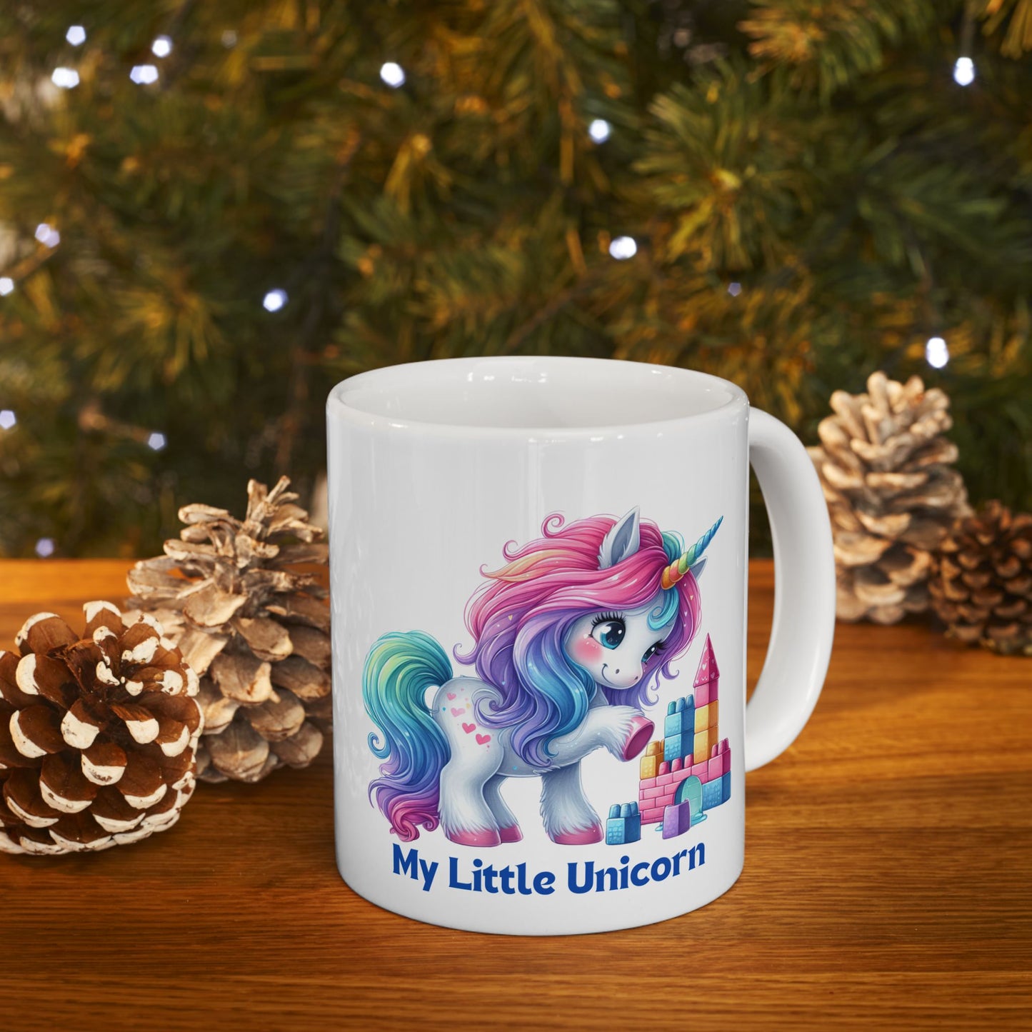 My Little Unicorn Castle Mug 11-15 Ounces White
