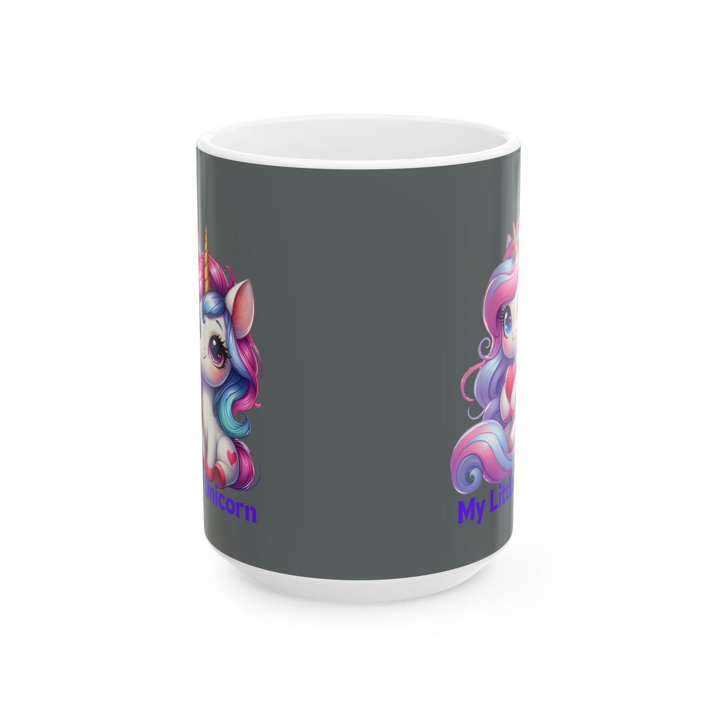 My Little Unicorn Sweet Mug 11-15 Ounces Dark Grey