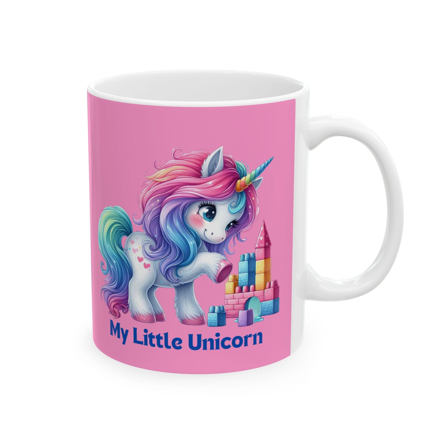 My Little Unicorn Castle Mug 11-15 Ounces Pink
