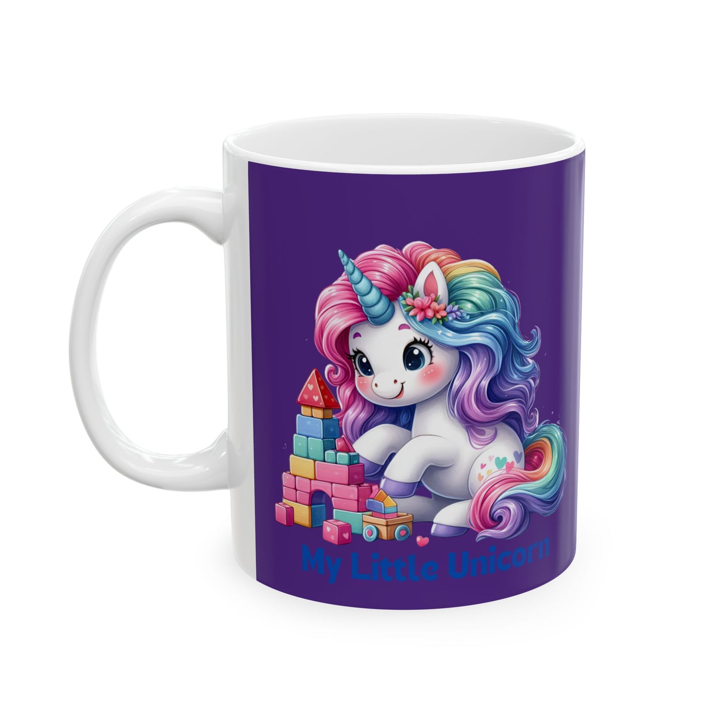 My Little Unicorn Castle Mug 11-15 Ounces Purple