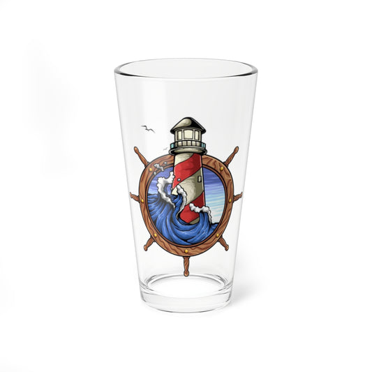 Lighthouse Mixing Glass 16 Ounces White