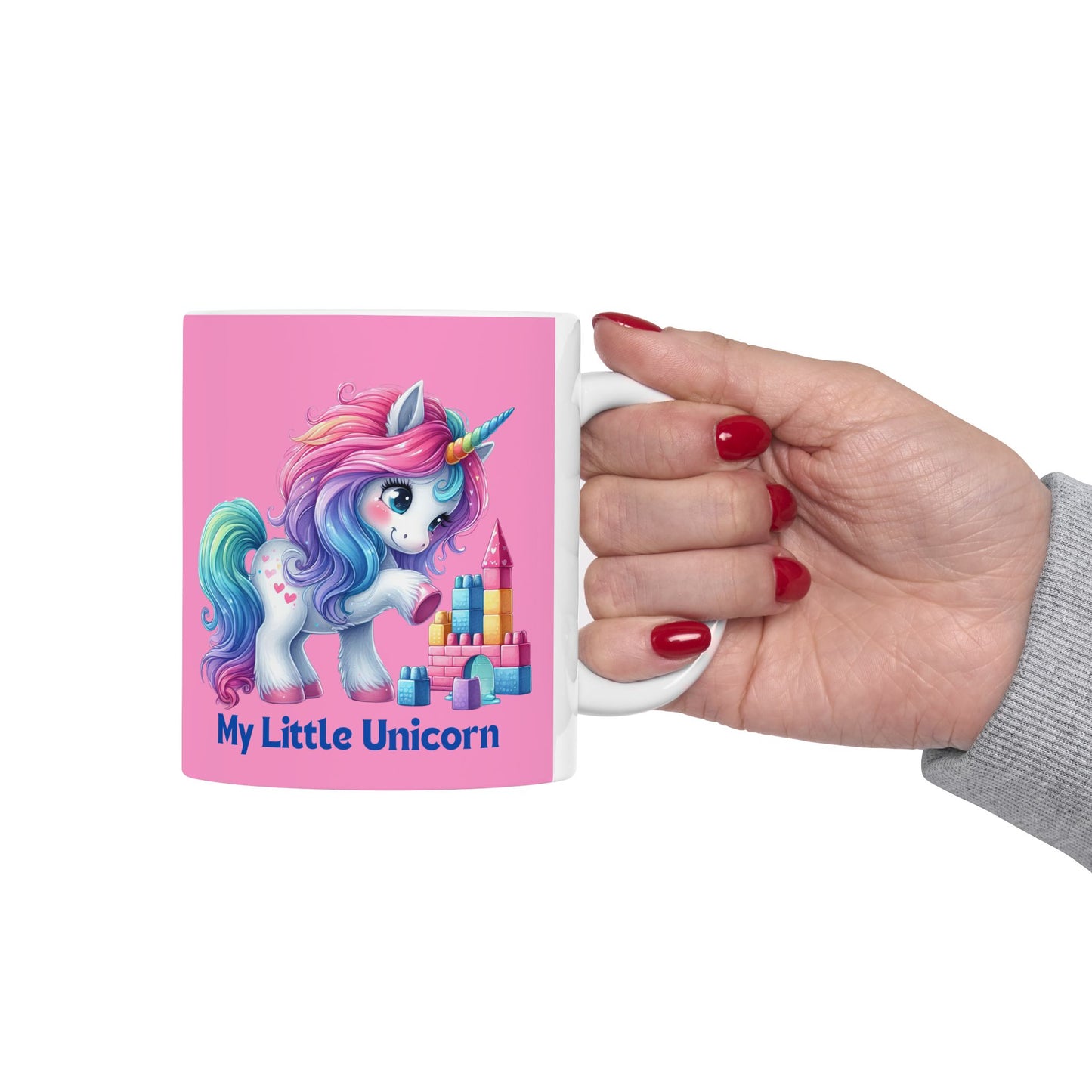 My Little Unicorn Castle Mug 11-15 Ounces Pink