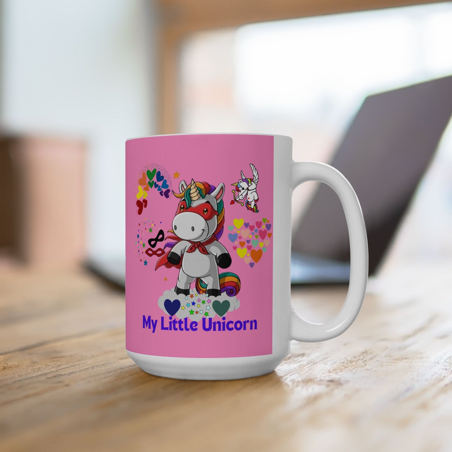 My Little Unicorn Couple Mug 11-15 Ounces Pink