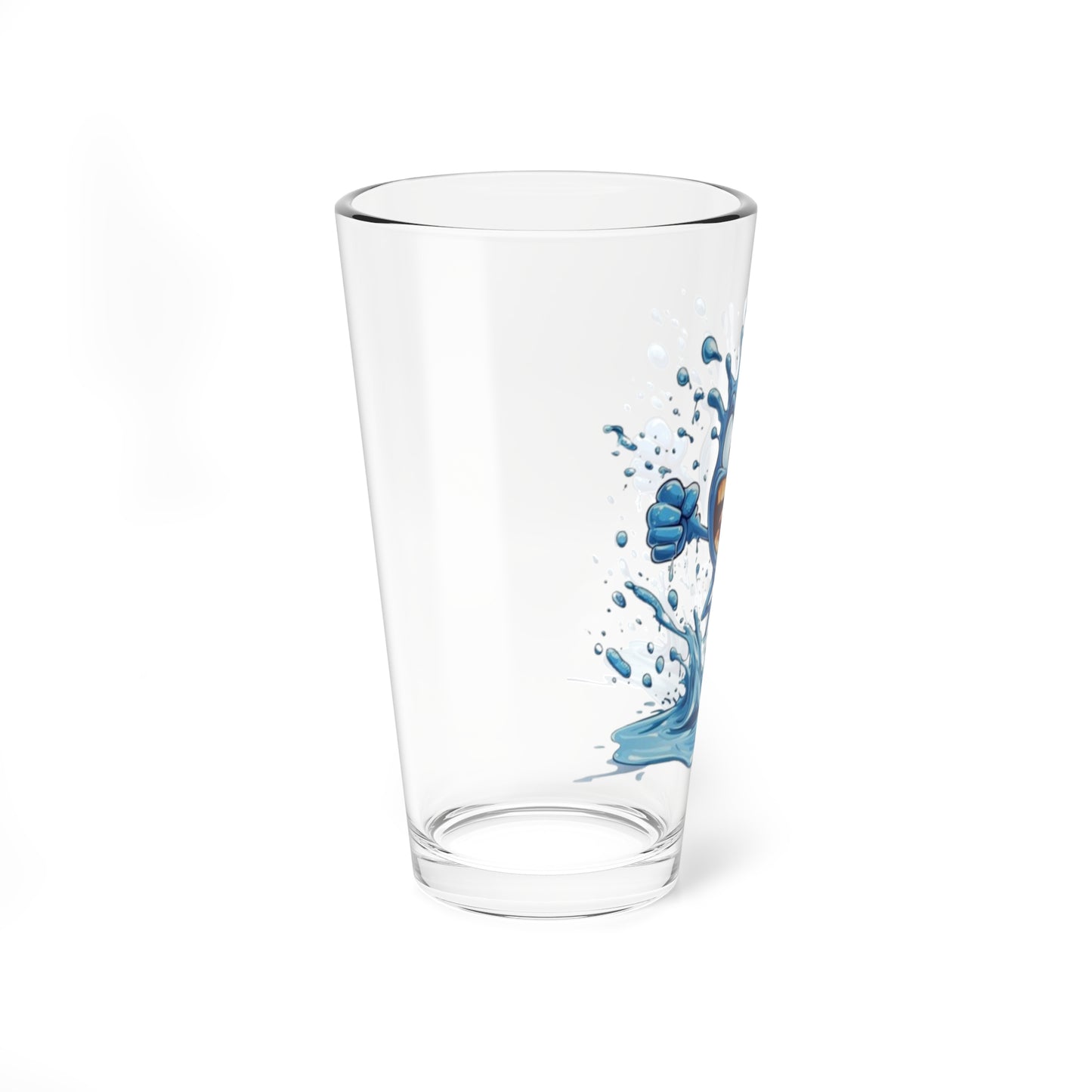 Angry Water Mixing Glass 16 Ounces White
