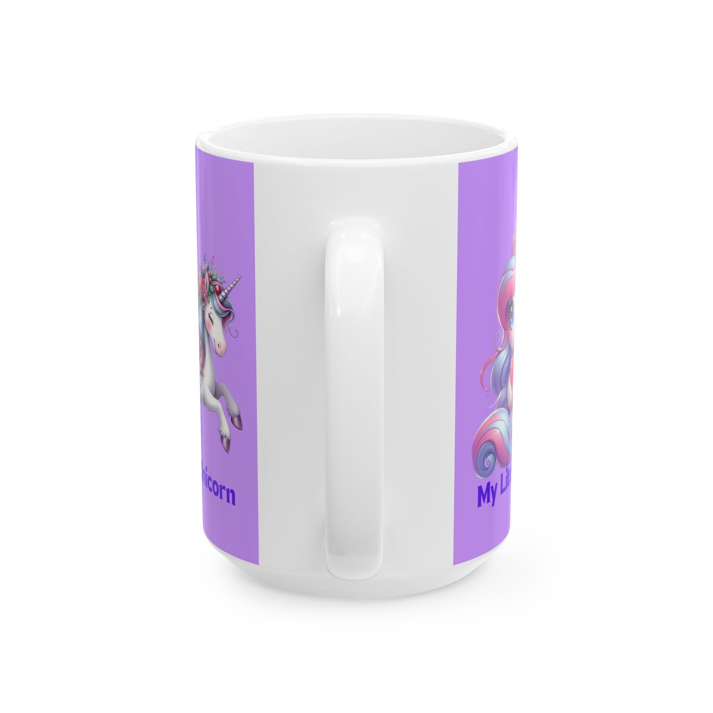 My Little Unicorn Horse Mug 11-15 Ounces Purple