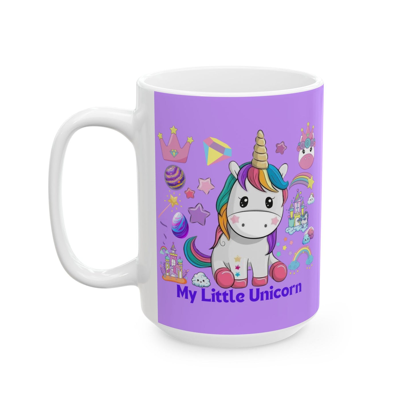 My Little Unicorn Fantasy Mug 11-15 Ounces Purple