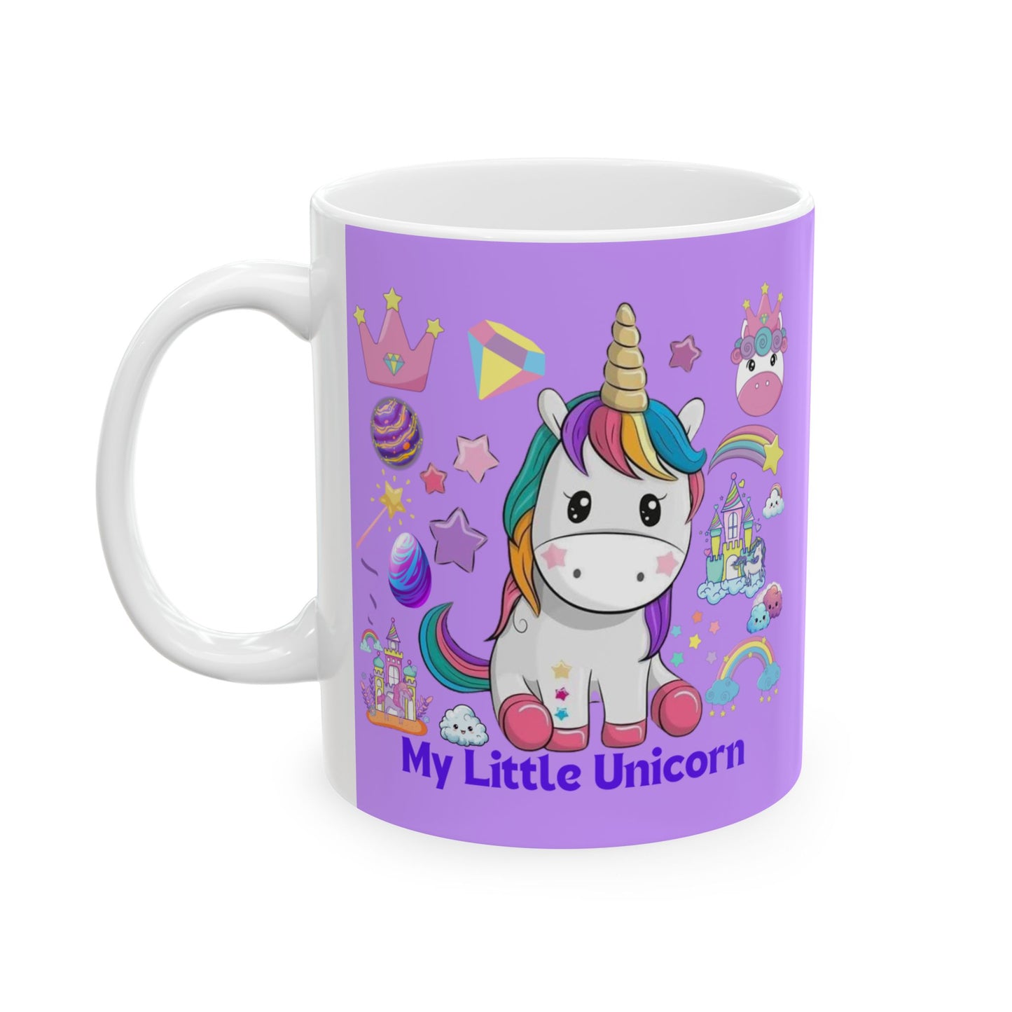 My Little Unicorn Fantasy Mug 11-15 Ounces Purple