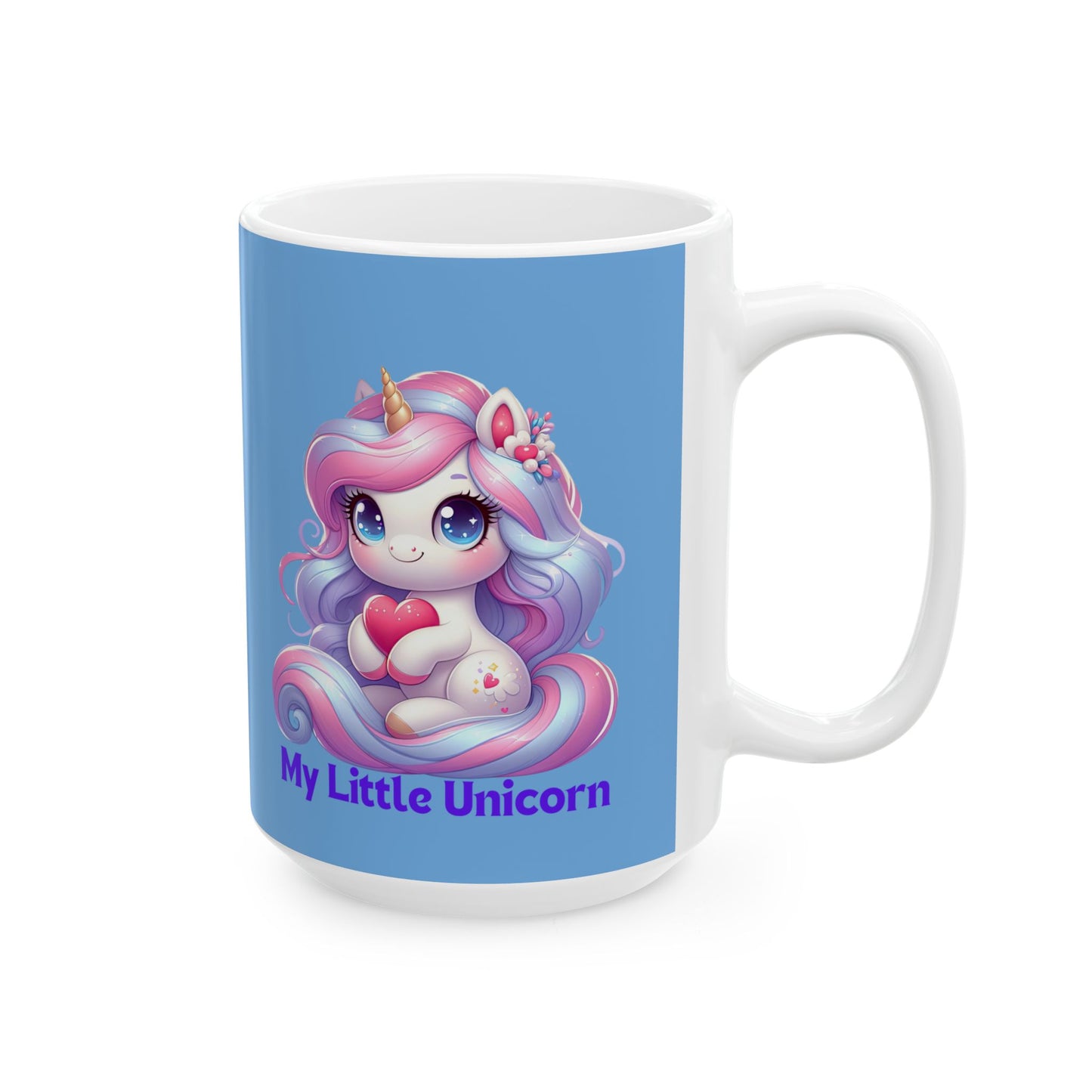 My Little Unicorn Sweet Mug 11-15 Ounces Light Blue