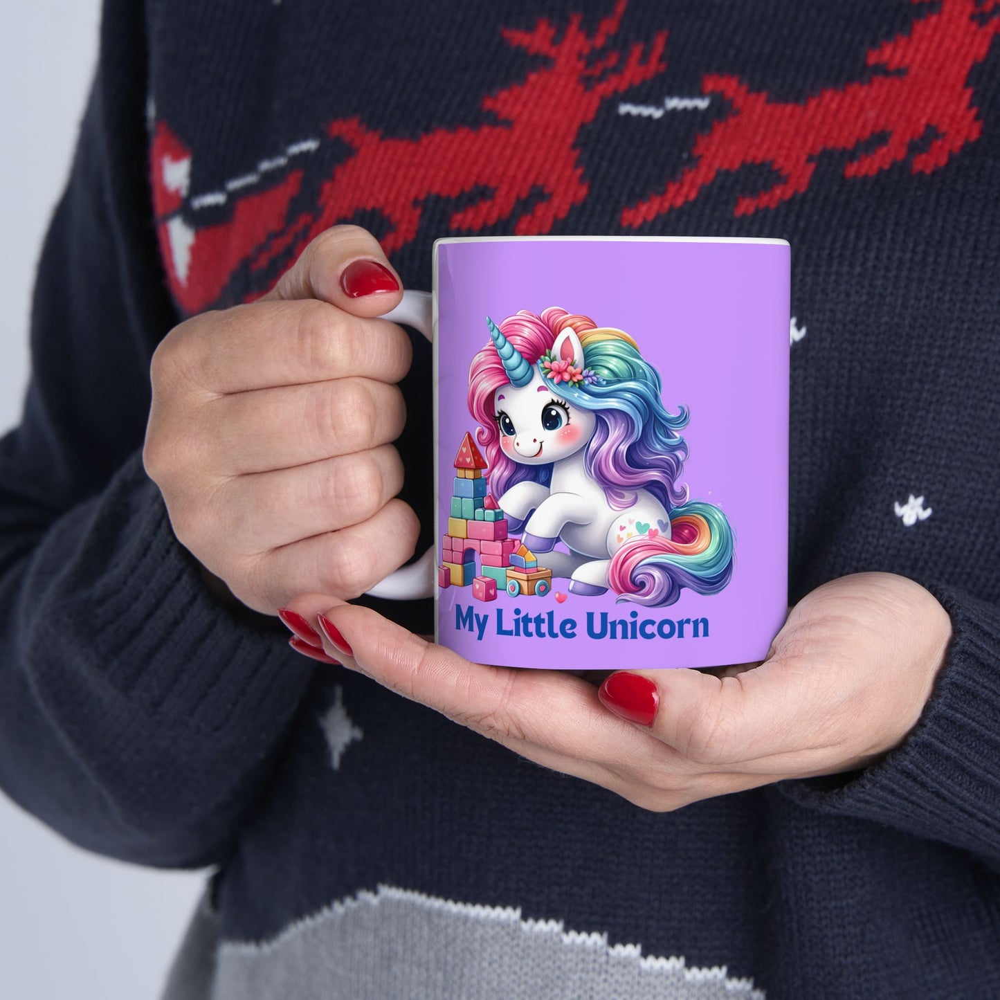 My Little Unicorn Candy Mug 11-15 Ounces Purple