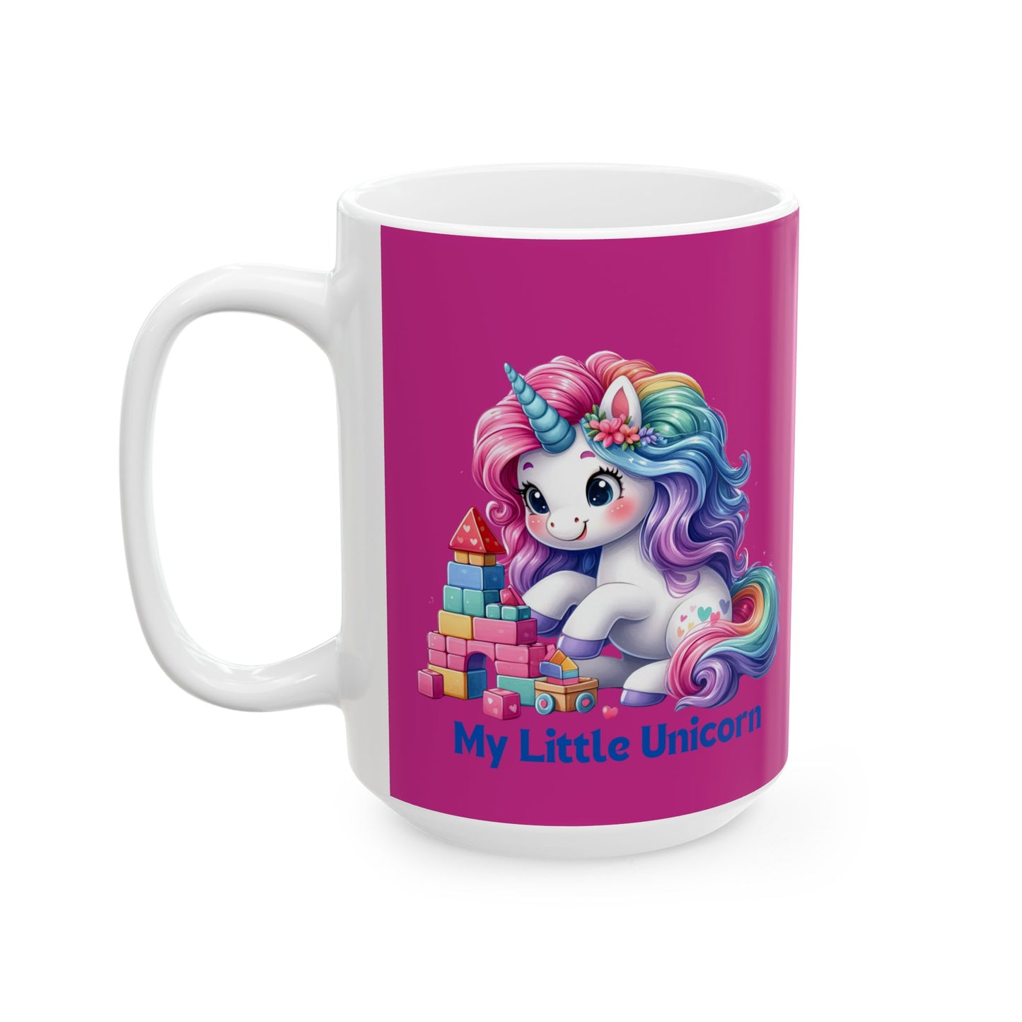 My Little Unicorn Castle Mug 11-15 Ounces Pink