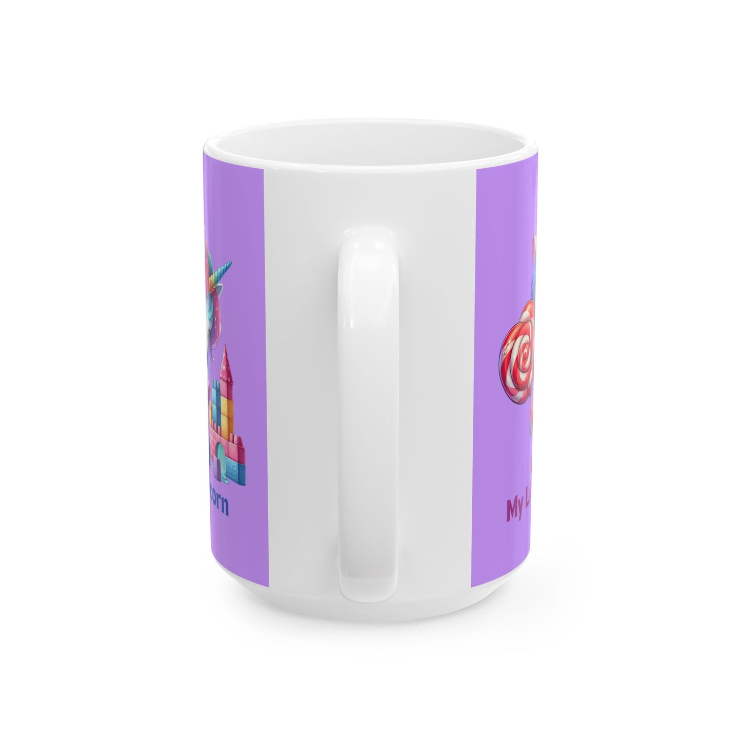 My Little Unicorn Castle Mug 11-15 Ounces Purple