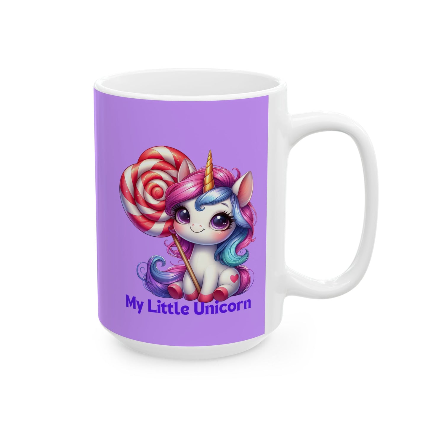 My Little Unicorn Candy Mug 11-15 Ounces Purple