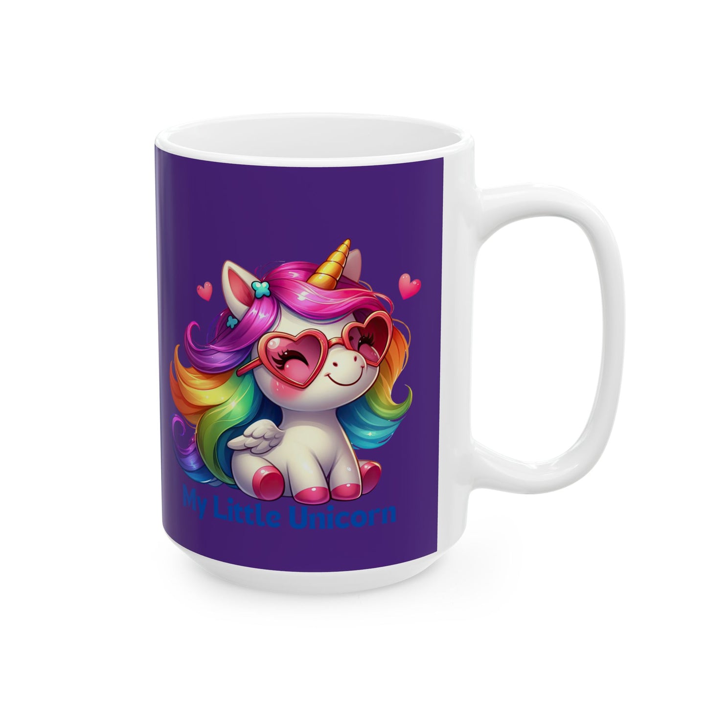 My Little Unicorn Rainbow Mug 11-15 Ounces Purple