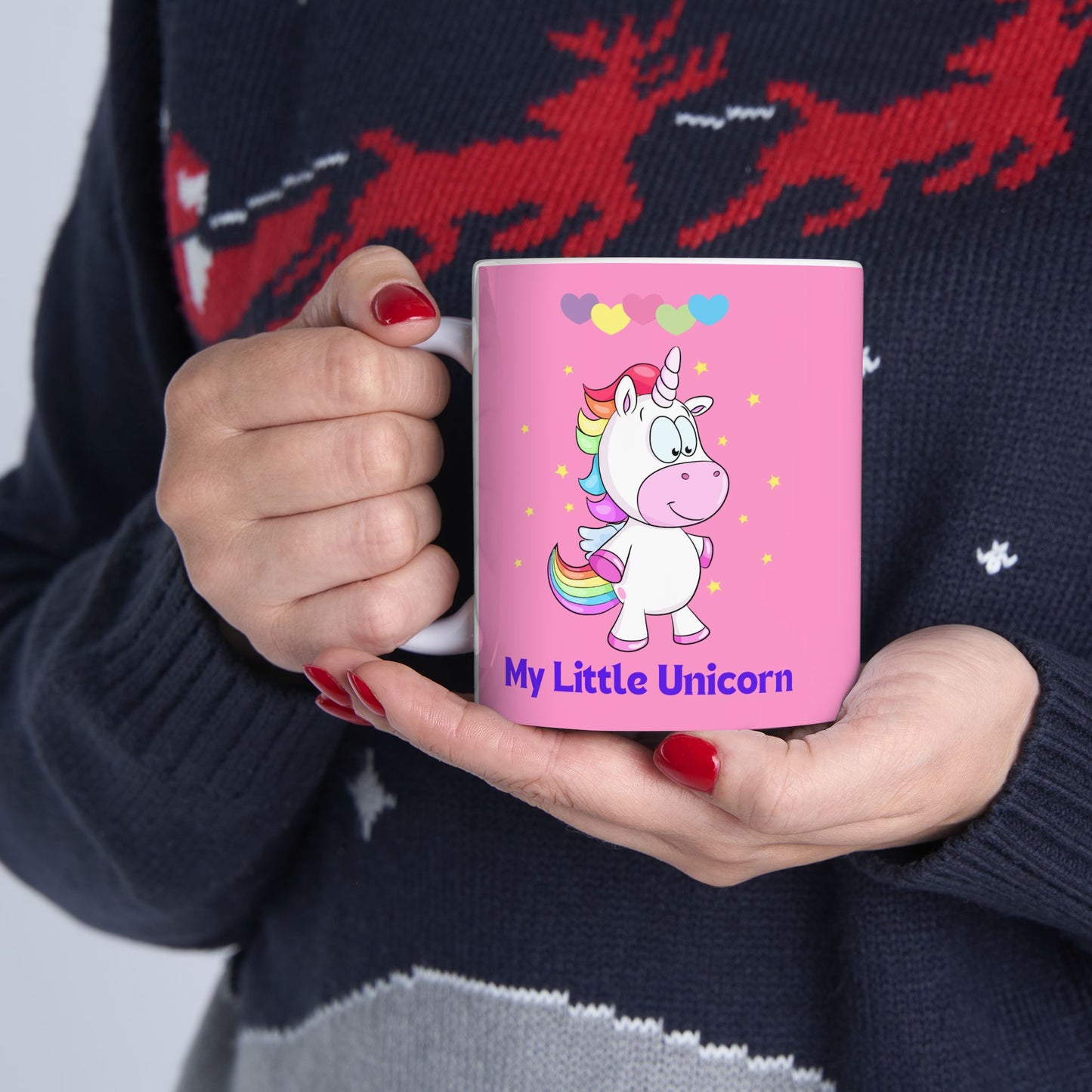 My Little Unicorn Love Mug 11-15 Ounces Pink