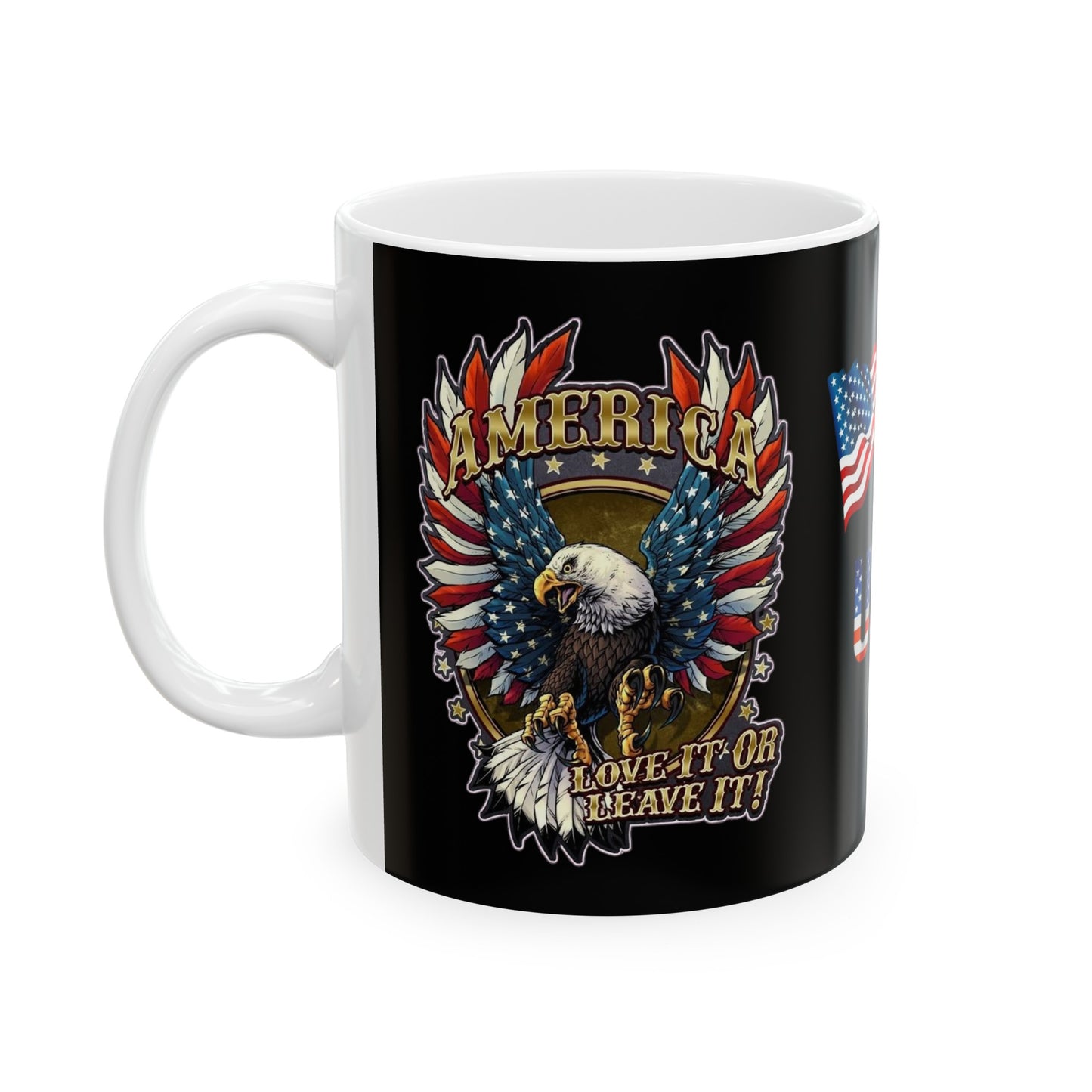 Eagle Usa Mug 11 Ounces Black