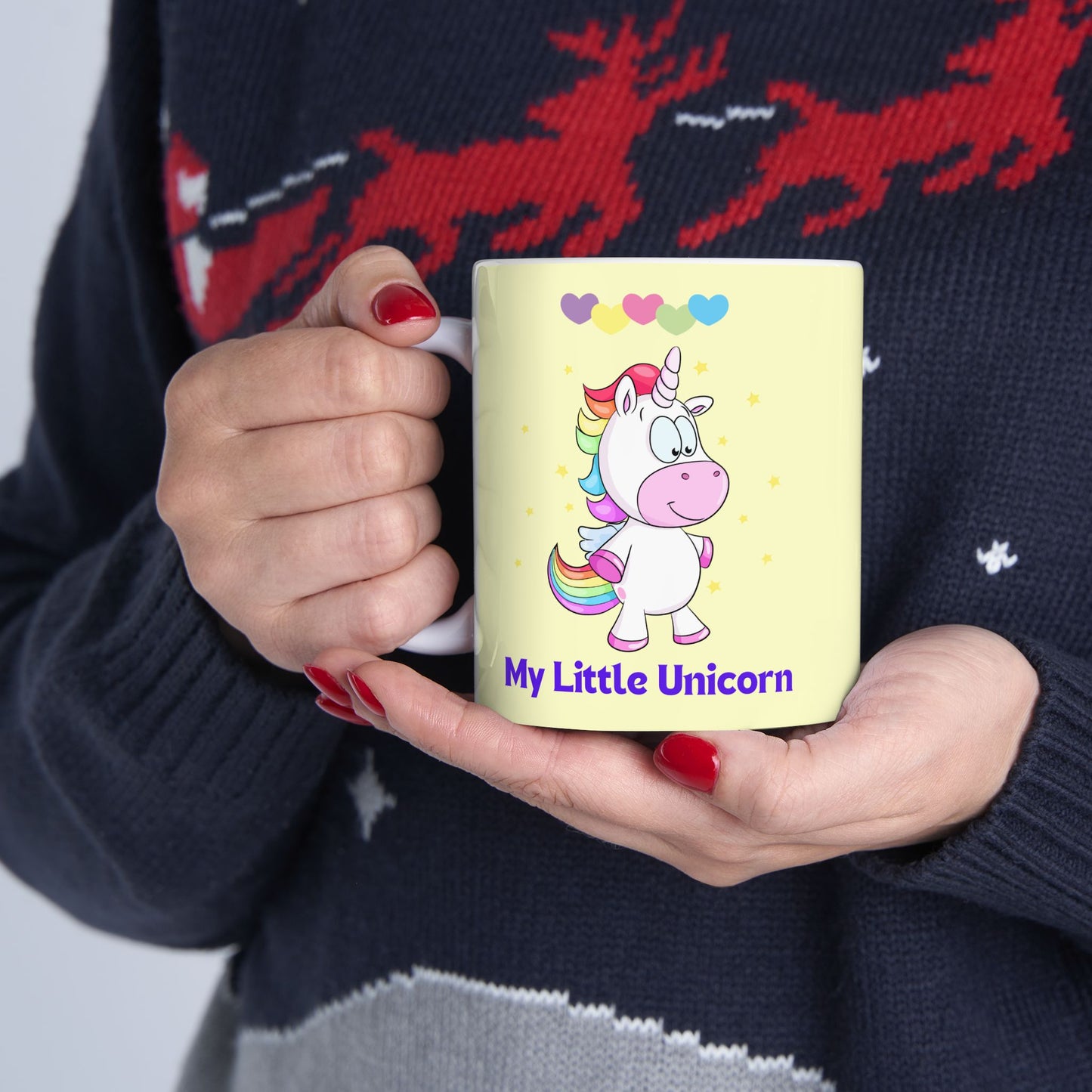 My Little Unicorn Love Mug 11-15 Ounces Yellow