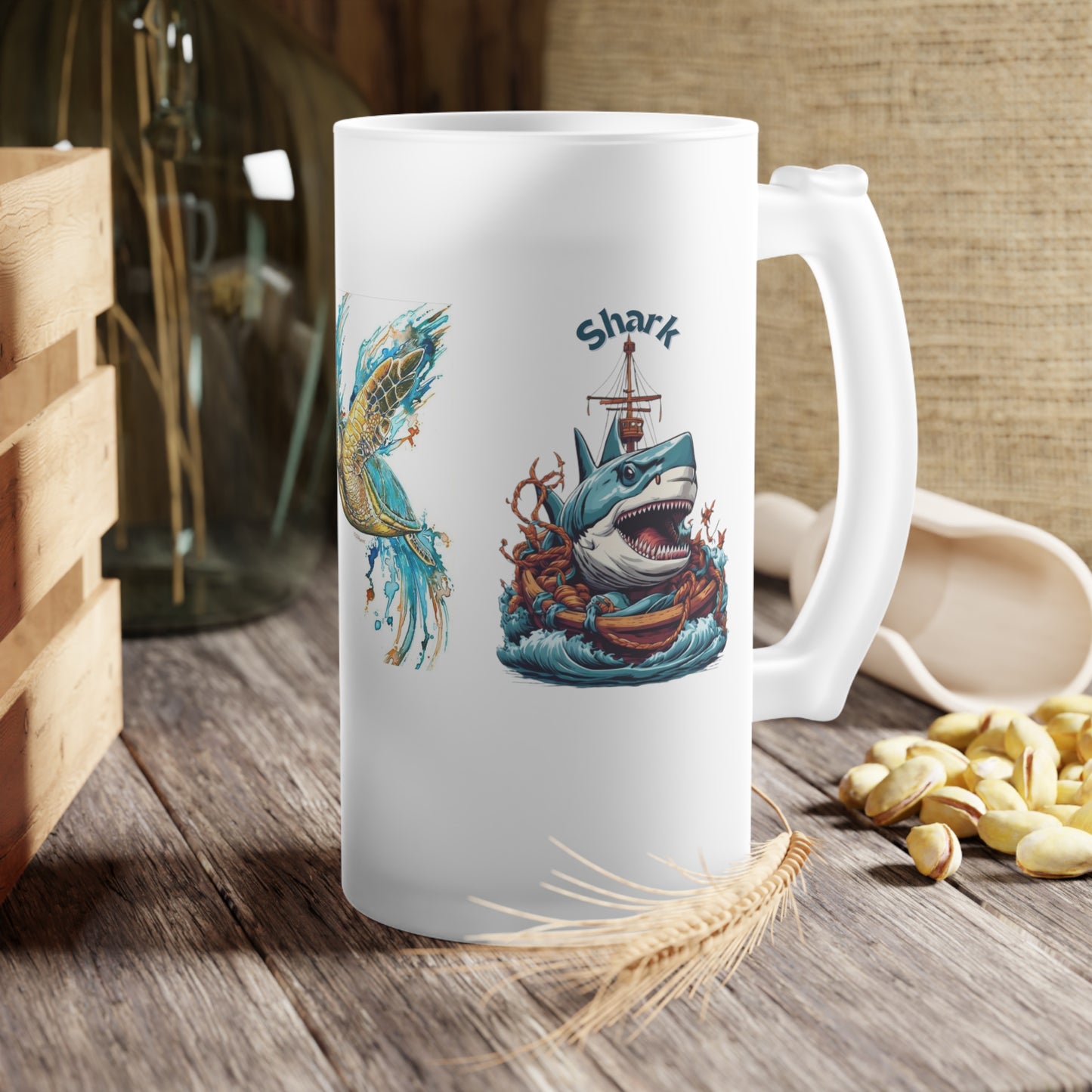 Frosted Glass Beer Mug