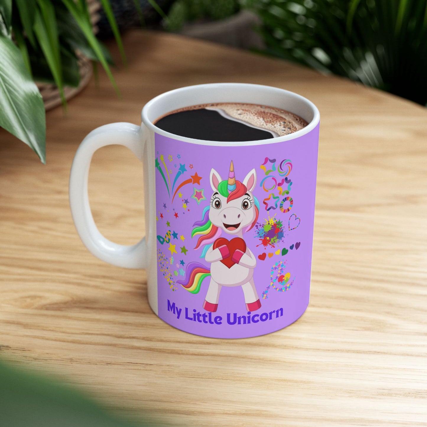 My Little Unicorn Couple Mug 11-15 Ounces White