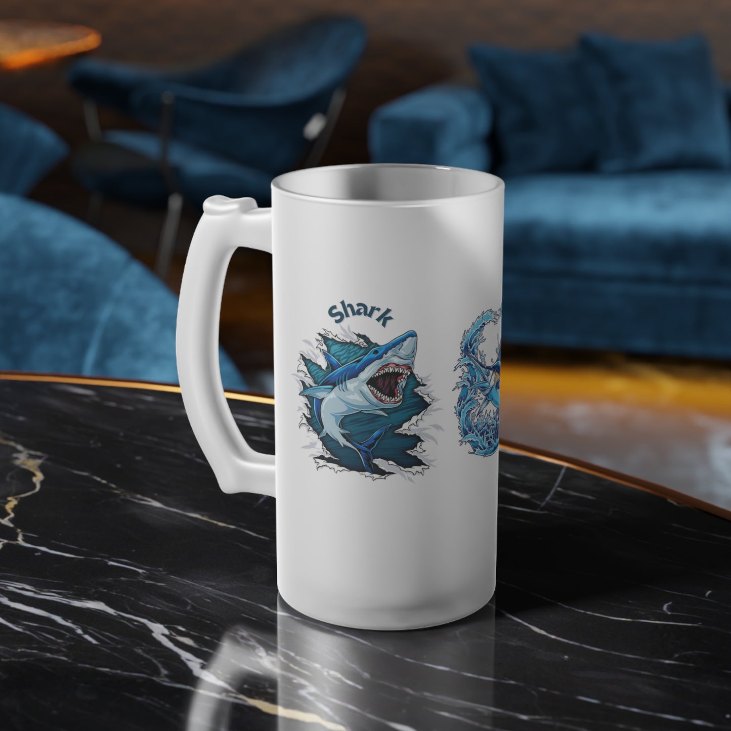 Frosted Glass Beer Mug