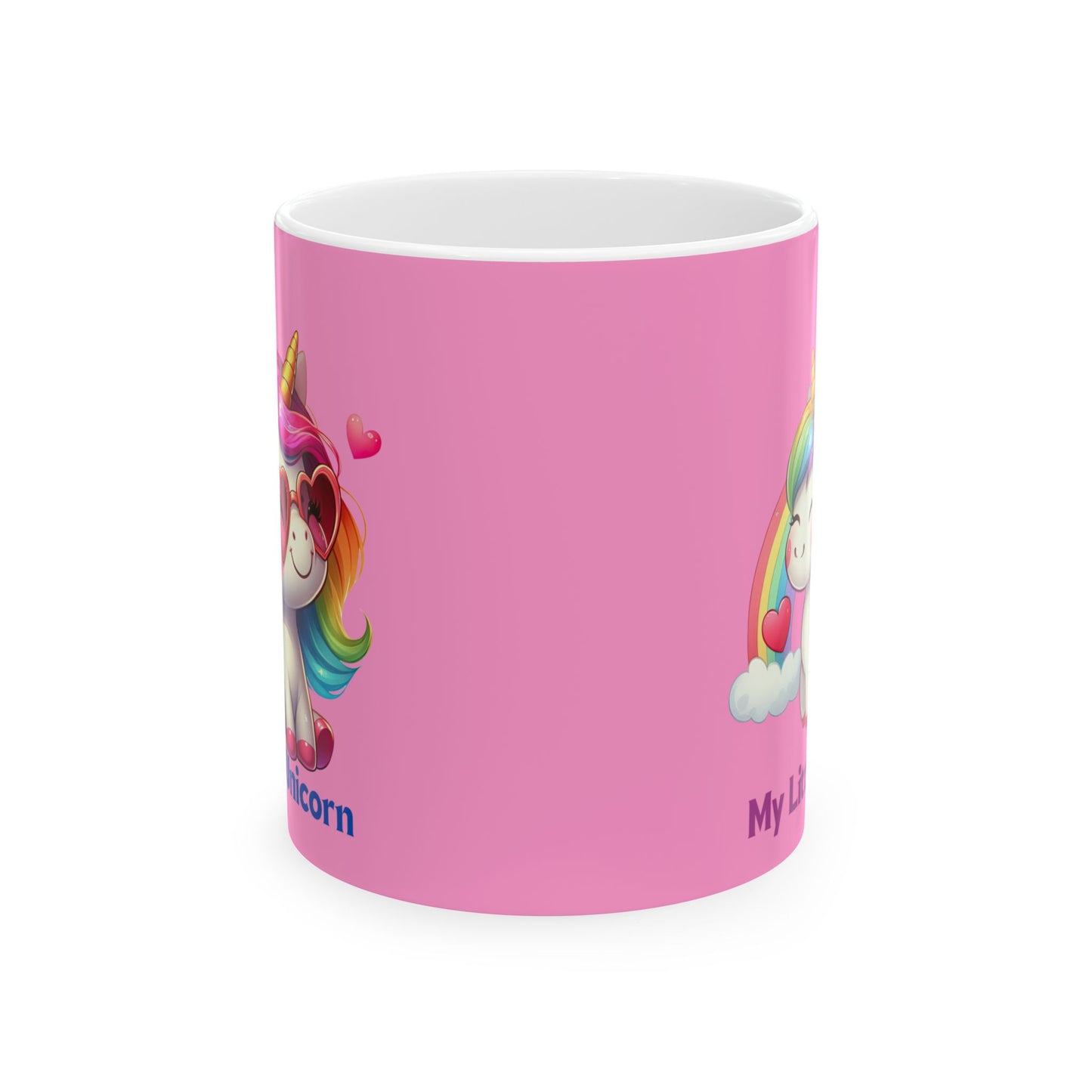 My Little Unicorn Rainbow Mug 11-15 Ounces Pink