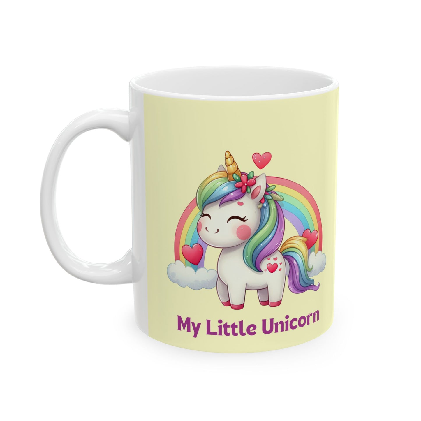 My Little Unicorn Princess Mug 11-15 Ounces Yellow