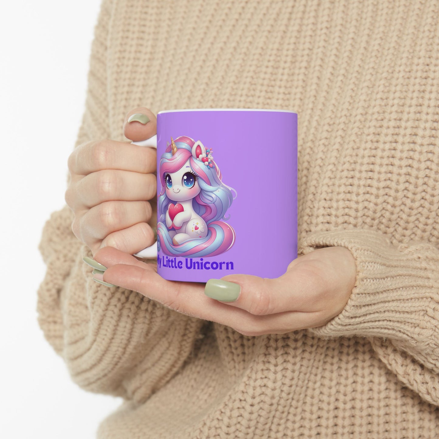 My Little Unicorn Horse Mug 11-15 Ounces Purple