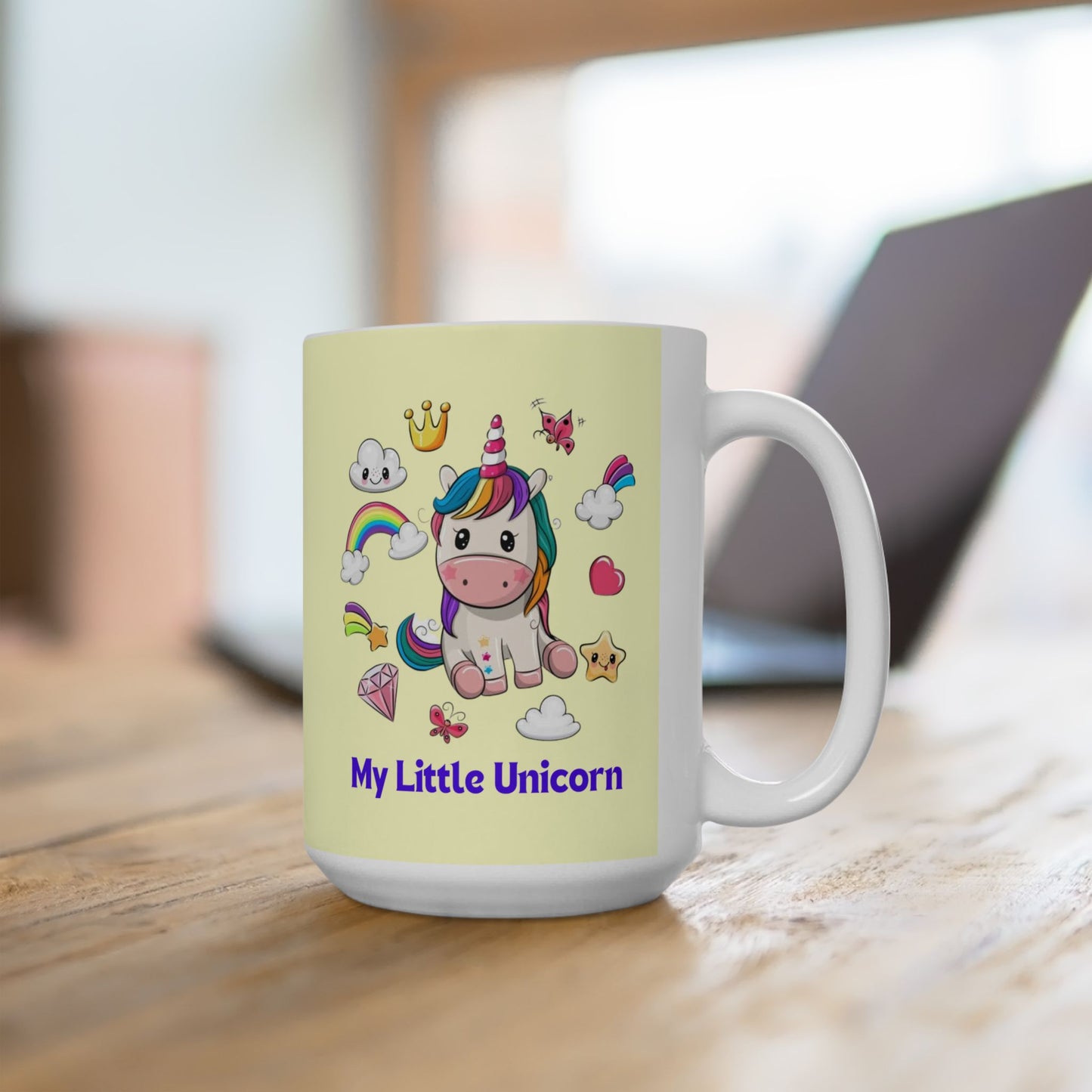My Little Unicorn Fantasy Mug 11-15 Ounces Yellow