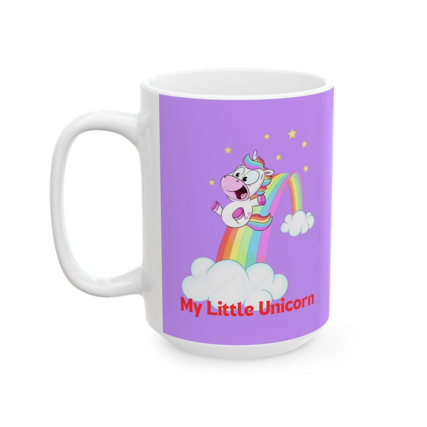 My Little Gold Star Unicorn Mug 11-15 Onces Purple