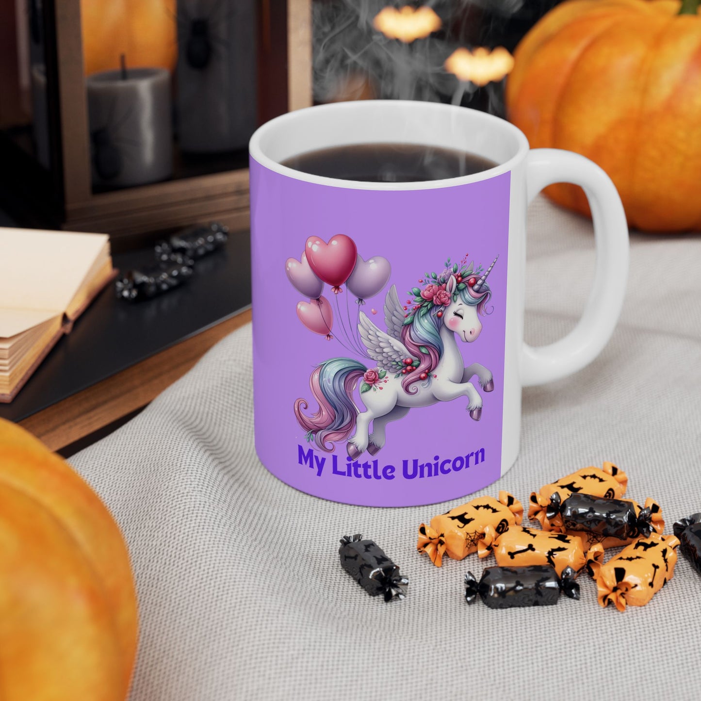 My Little Unicorn Horse Mug 11-15 Ounces Purple