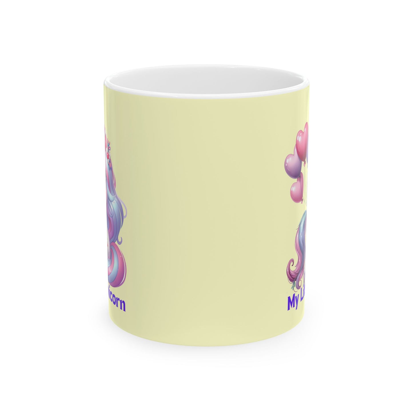 My Little Unicorn Horse Mug 11-15 Ounces Yellow