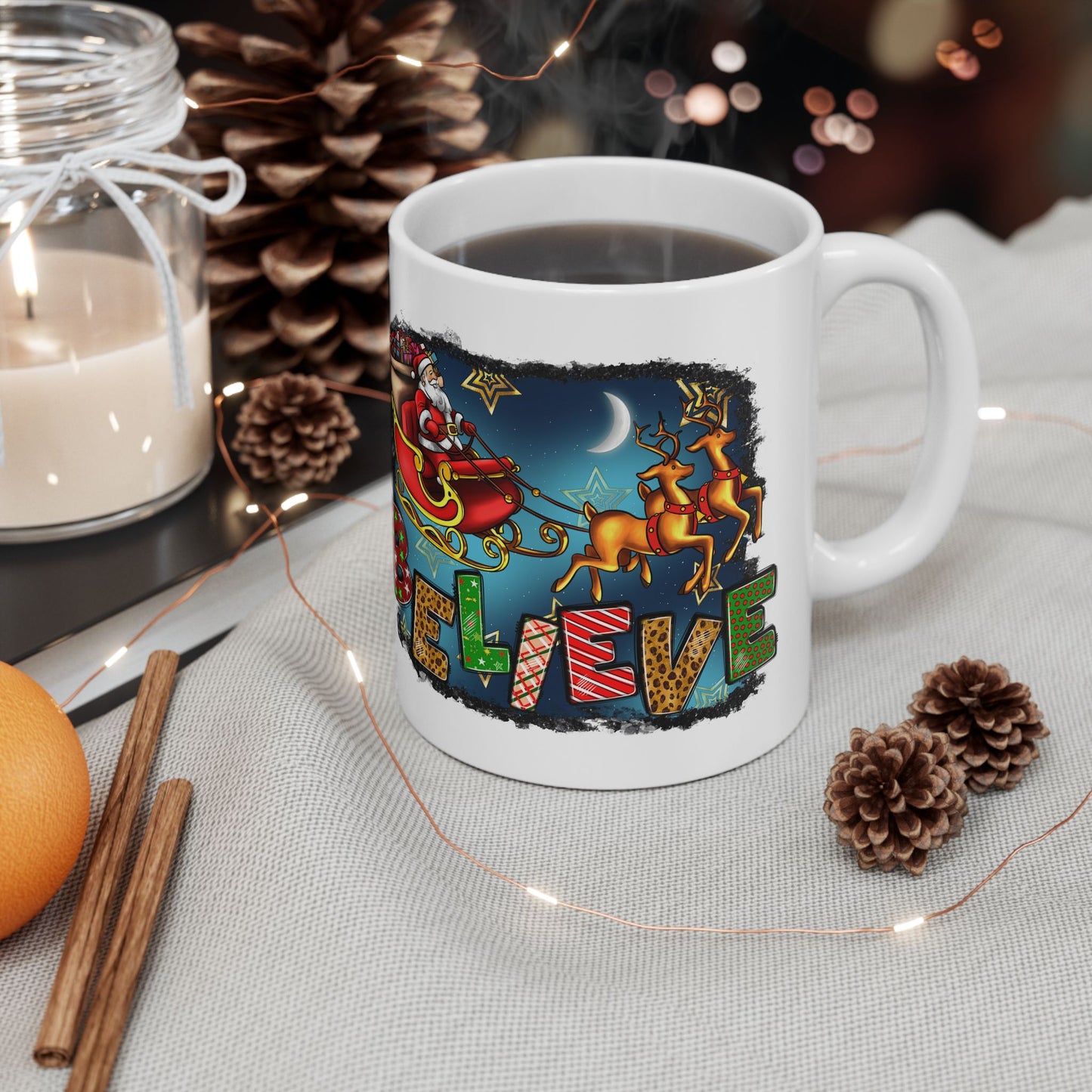Merry Chritsmas Mug 11-15 Onces White