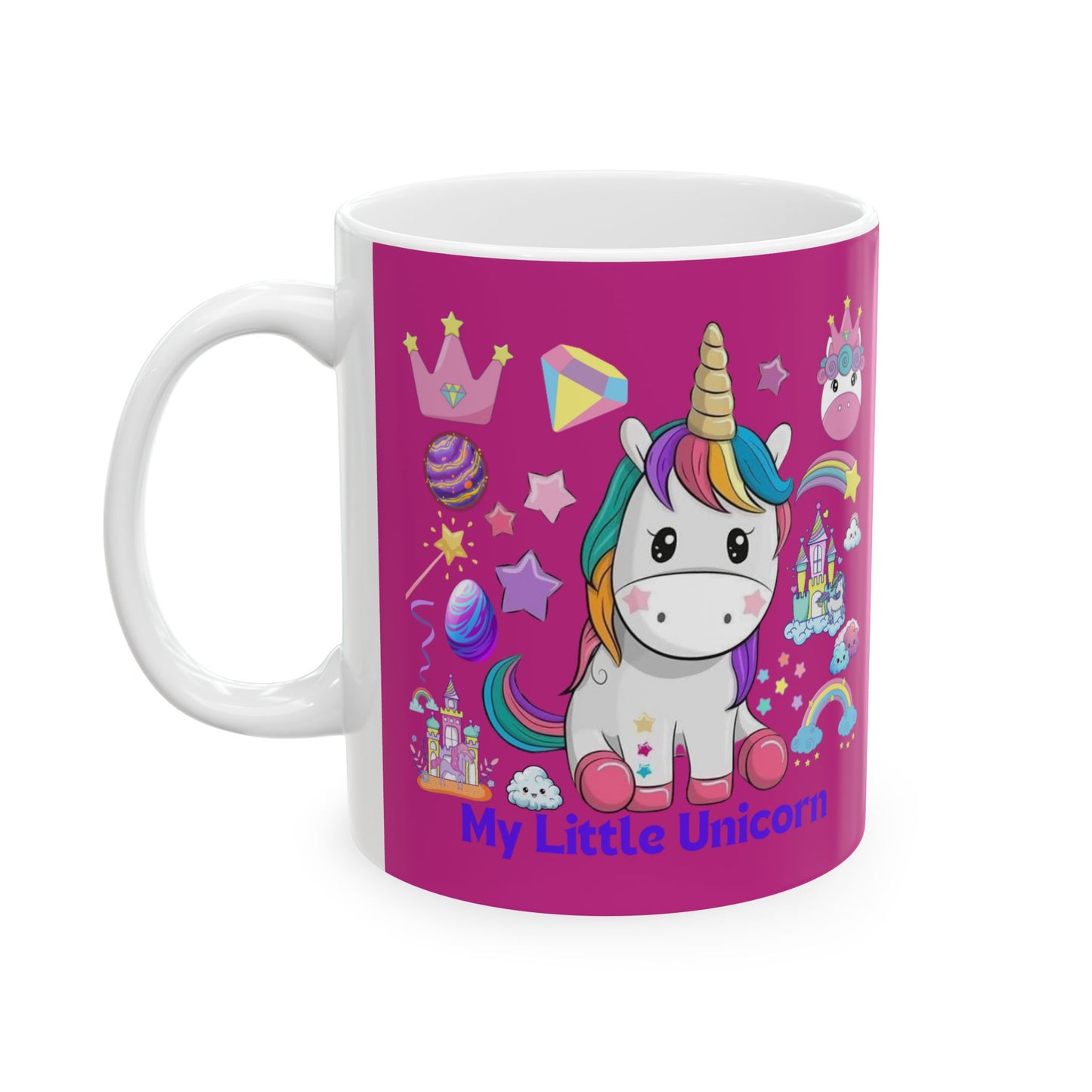 My Little Unicorn Fantasy Mug 11-15 Ounces Pink