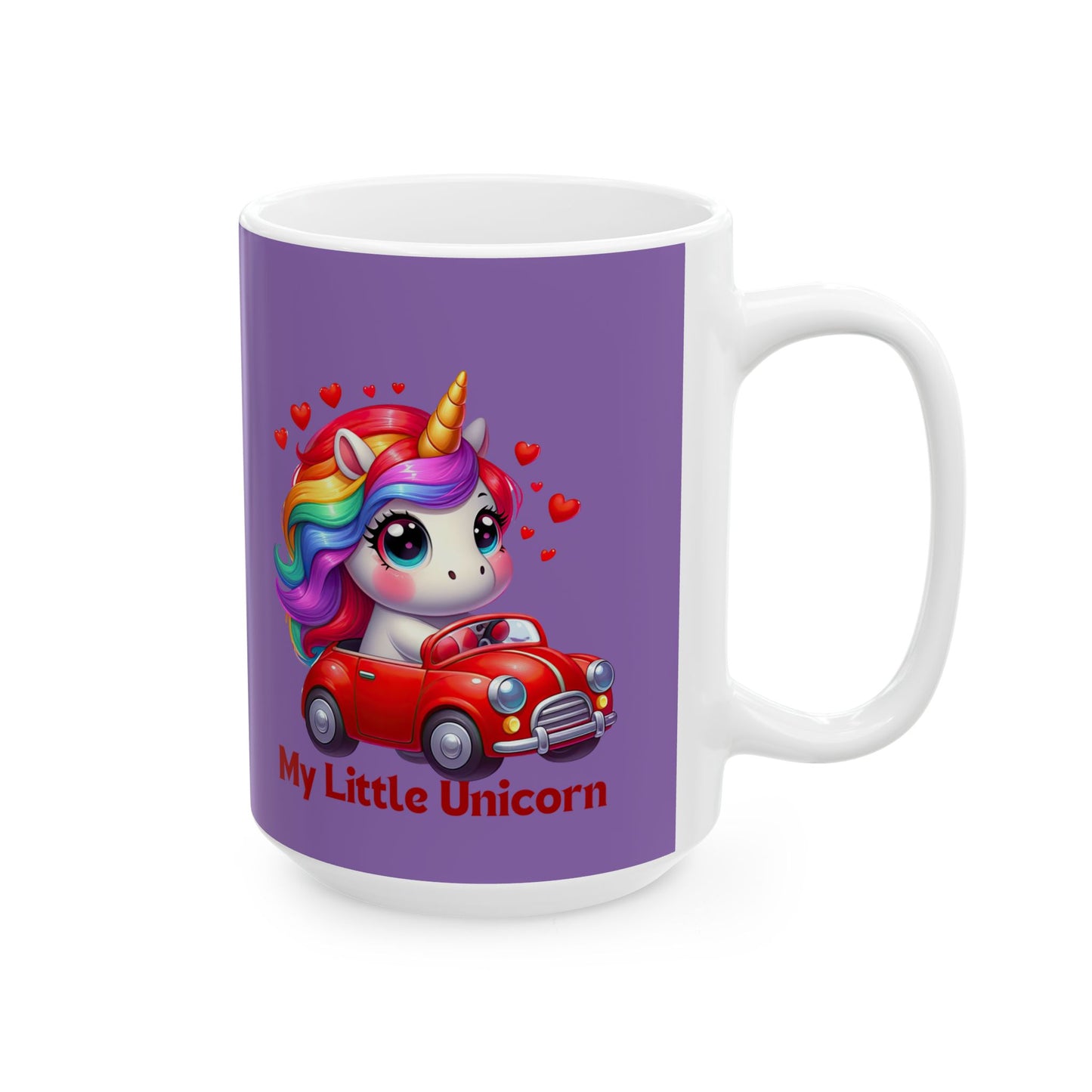My Little Unicorn Castle Mug 11-15 Ounces Light Purple
