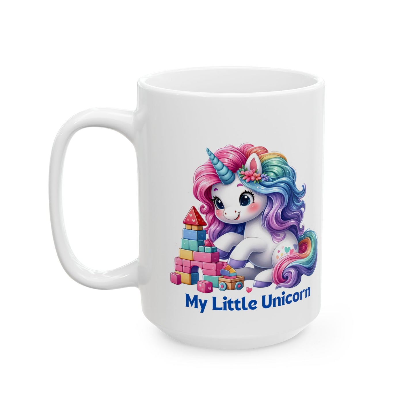 My Little Unicorn Castle Mug 11-15 Ounces White