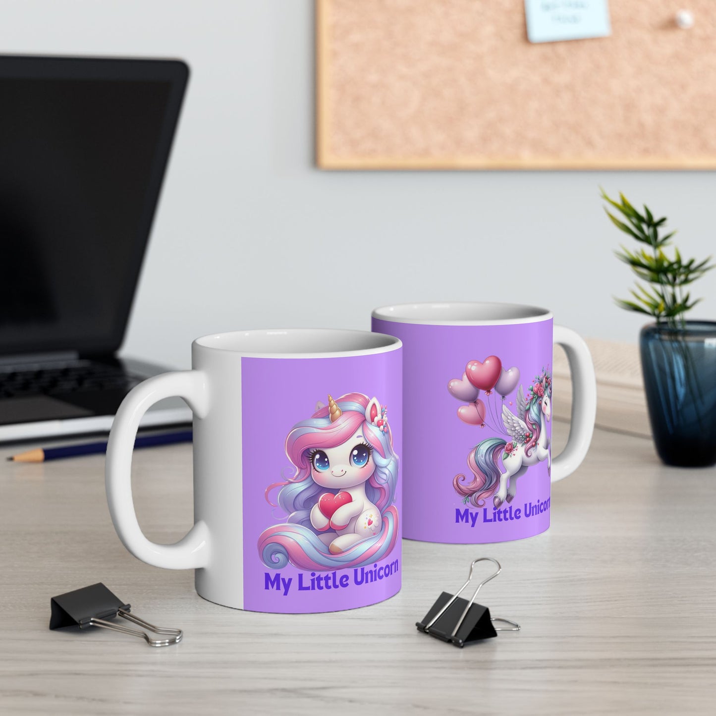 My Little Unicorn Horse Mug 11-15 Ounces Purple