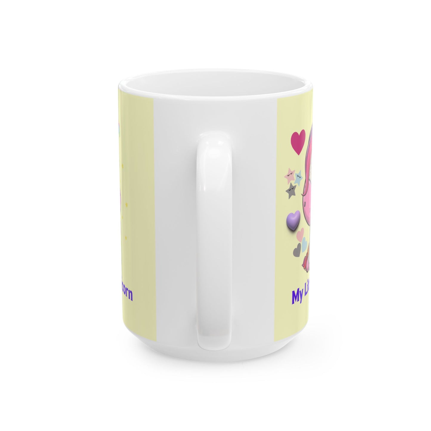My Little Unicorn Balloons Mug 11-15 Ounces Yellow