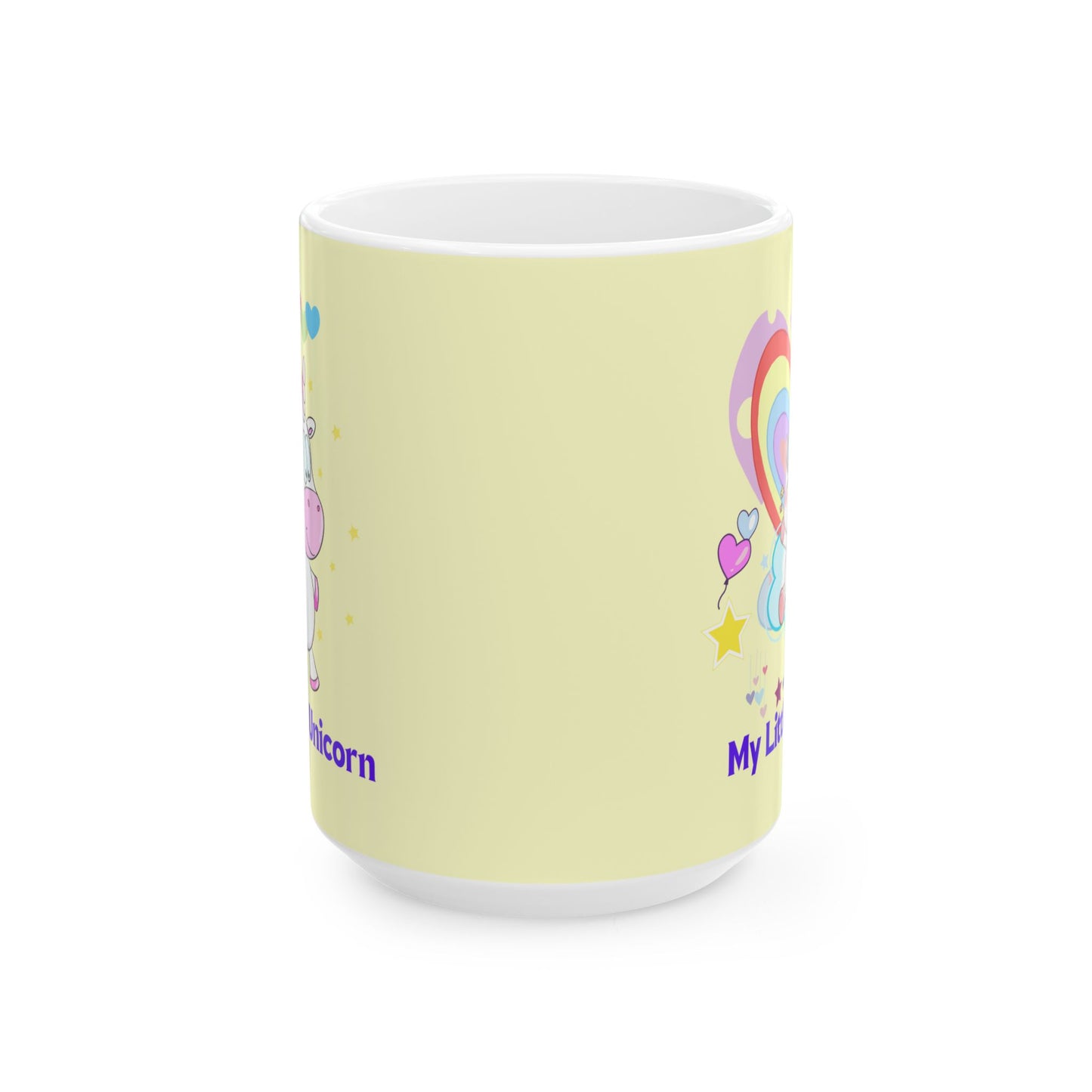 My Little Unicorn Love Mug 11-15 Ounces Yellow