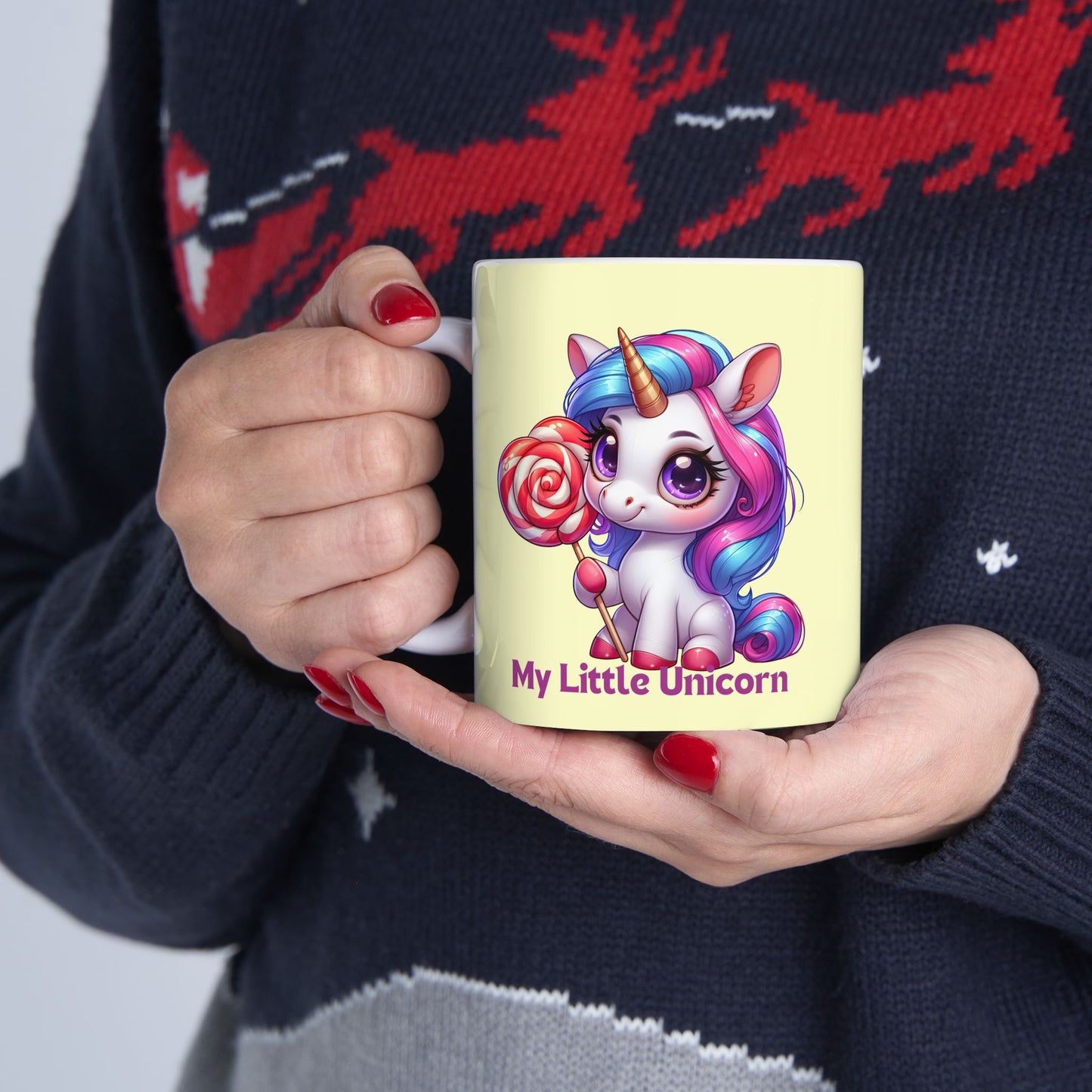 My Little Unicorn Castle Mug 11-15 Ounces Yellow