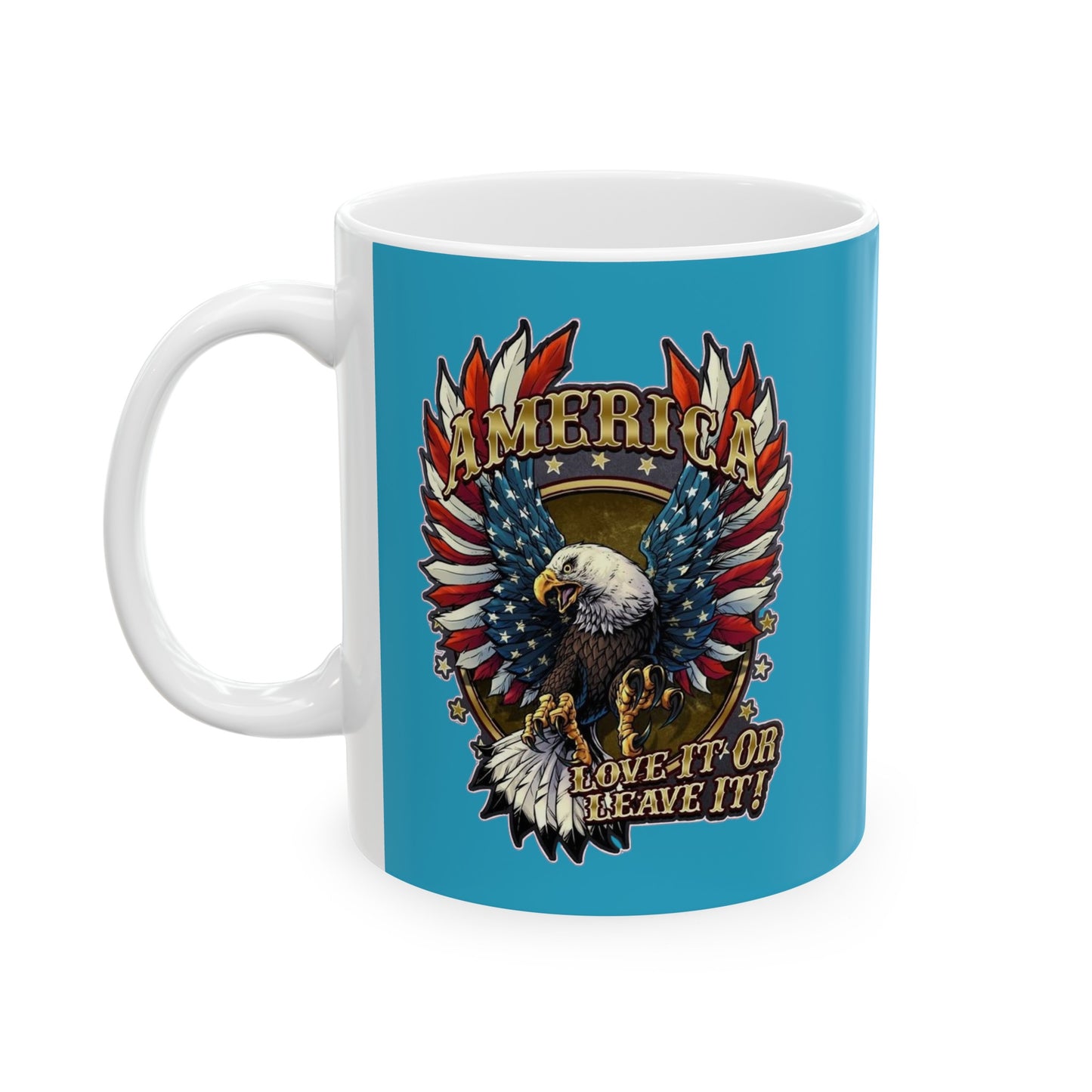 Eagle Mug 11 Ounces Turquoise