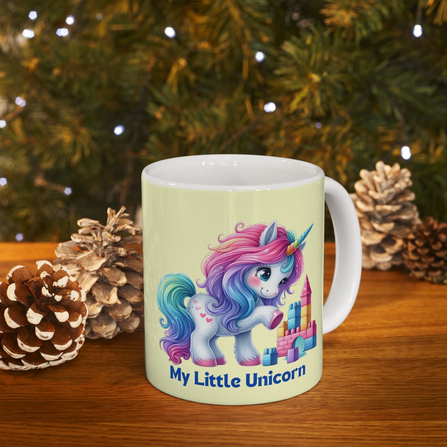 My Little Unicorn Castle Mug 11-15 Ounces Yellow