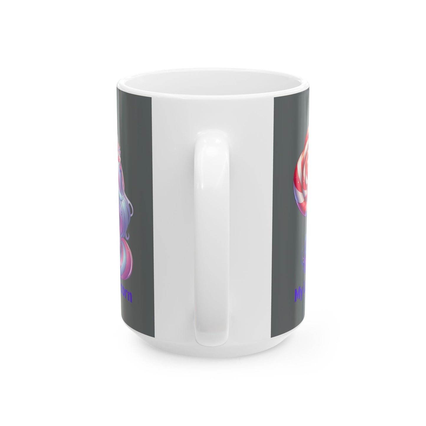 My Little Unicorn Sweet Mug 11-15 Ounces Dark Grey