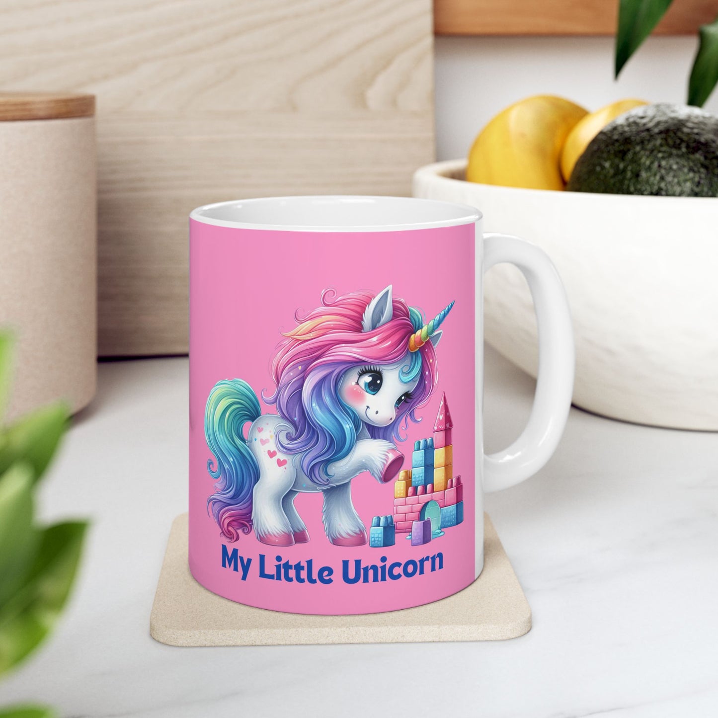 My Little Unicorn Castle Mug 11-15 Ounces Pink