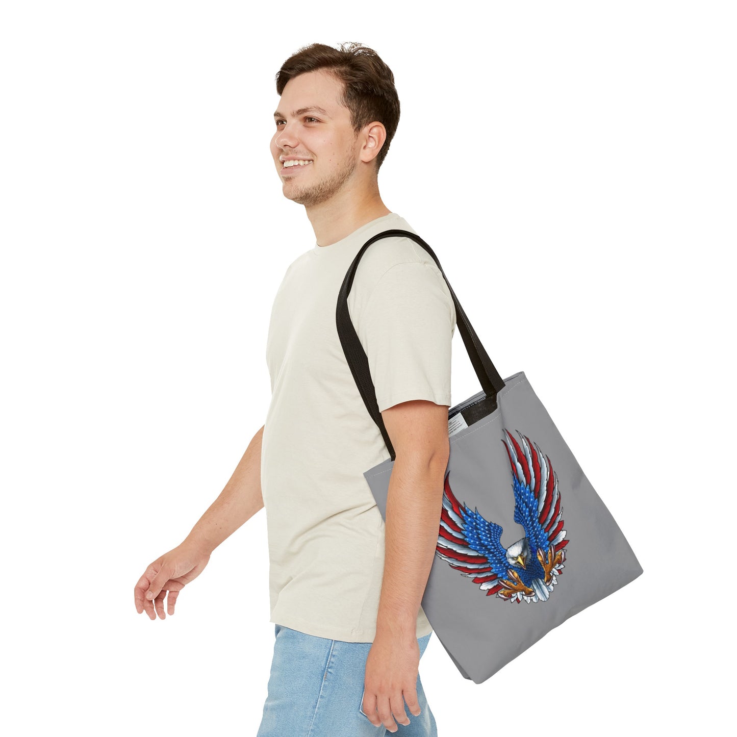 Eagle Usa Tote Bag Grey