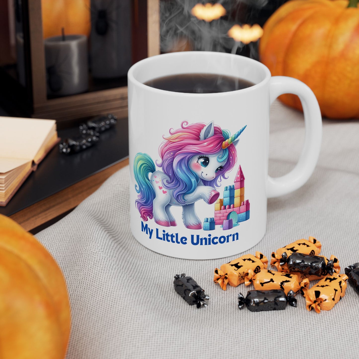 My Little Unicorn Castle Mug 11-15 Ounces White