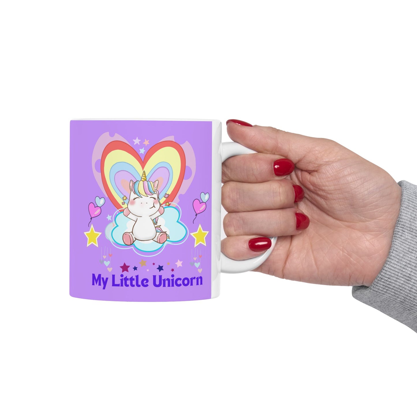 My Little Unicorn Love Mug 11-15 Ounces Purple