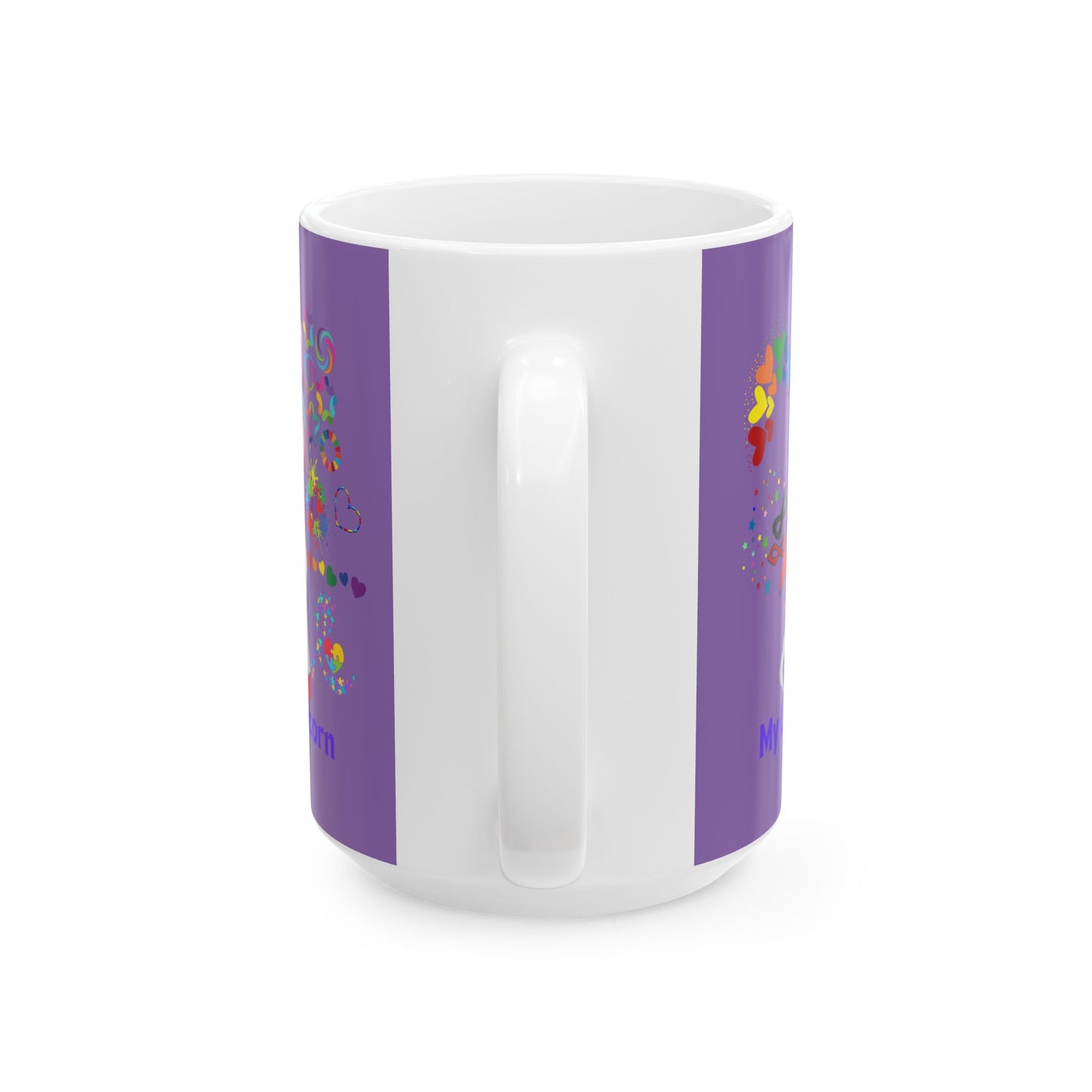 My Little Unicorn Couple Mug 11-15 Ounces Light Purple